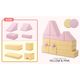 セルタン プレイ クッション 640×455mm 合皮ピンク×イエロー A998-621PIK/669YEX2set 1セット(16個入)（直送品）