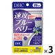 DHC 速攻ブルーベリー（20日分） 1セット（1袋（40粒）×3） ルテイン ディーエイチシー サプリメント