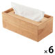 【まとめ買いセット】無印良品 木製ティシューボックス 箱ティシュー用 内寸約幅24.5×奥行12×高さ9cm 1セット（1個×6）