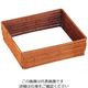 萬洋 樹脂ラタン ガストロノームパンフレーム 2/3サイズ ブラウン 62-6672-50 1個（直送品）