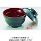 関東プラスチック工業 ニューメラミン汁椀 (外黒内朱) 蓋 M-816 1個 62-6853-53（直送品）