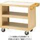 ヤマコー エコノミーサービスワゴン ナチュラル手付 45351 144107 1個 63-1724-73（直送品）