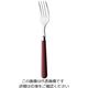 高桑金属 トラッドカトラリー レッド デザートフォーク 63-5707-77 1個（直送品）