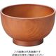 江部松商事 耐熱5寸荒木目丼 総ブラウン 1001062 63-7198-44 1個（直送品）