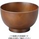 江部松商事 耐熱3.4寸玉姫木目汁椀 総ライトブラウン 1001117 63-7198-01 1個（直送品）