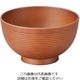 江部松商事 耐熱4寸若狭千筋汁椀 総ダークブラウン 1001086 63-7198-18 1個（直送品）
