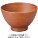 江部松商事 耐熱3.5寸能登千筋汁椀 総ダークブラウン 1000141 63-7198-22 1個（直送品）