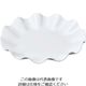 若泉漆器 ニューホワイト ウェーブ丸盛皿 30cm 63-7199-67 1個（直送品）