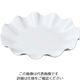 若泉漆器 ニューホワイト ウェーブ丸盛皿 40cm 63-7199-69 1個（直送品）