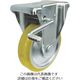 ヨドノ 中荷重用帯電防止ウレタンステンレスキャスター(ベアリング)固定ストッパー EUW-KAB75 1個 857-3324（直送品）