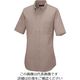 アイトス 半袖ボタンダウンシャツ(コードレーン)(男女兼用) モカ SS 50402-122-SS 1着 145-3794（直送品）