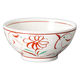 アースモス 粉引赤絵花さぬき丼(2個入り) tri-315261116 1セット(2個入)（直送品）