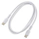 オーム電機 AudioComm PD対応 USBーC to 1m ホワイト SMT-L10DCC-W 1個