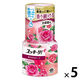消臭剤 芳香剤 置き型 スッキーリ！ お部屋用 華やかなローズ 400mL 1セット（5個） アース製薬