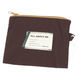化粧ポーチ LABELフラットポーチＭ ブラウン studio CLIP