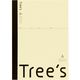 日本ノート Trees A4 A罫 40枚 クリーム UTRAA4C 1冊（直送品）