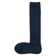 無印良品 レディース 婦人 足なり直角 履き口やわらか ハイソックス 口ゴムなし ２３～２５ｃｍ ダークネイビー 良品計画