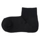 無印良品 レディース 婦人 足なり直角 履き口やわらか パイル編み ショート丈靴下 ２３～２５ｃｍ 黒 良品計画