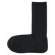 無印良品 レディース 婦人 足なり直角 履き口やわらか ふわふわリブ編み靴下 ２３～２５ｃｍ 黒 良品計画