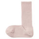 無印良品 レディース 婦人 足なり直角 履き口やわらか ふわふわリブ編み靴下 ２３～２５ｃｍ スモーキーピンク 良品計画