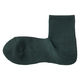 無印良品 メンズ 紳士 足なり直角 パイル編み ショート丈靴下 無地 ２５～２７ｃｍ ダークグリーン 良品計画
