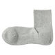 無印良品 メンズ 紳士 足なり直角 パイル編み ショート丈靴下 無地 杢色 ２５～２７ｃｍ グレー 良品計画