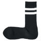 無印良品 メンズ 紳士 足なり直角 パイル編み 靴下 ライン ２５～２７ｃｍ 黒ボーダー 良品計画