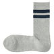 無印良品 メンズ 紳士 足なり直角 パイル編み 靴下 ライン ２５～２７ｃｍ グレーボーダー 良品計画