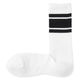 無印良品 メンズ 紳士 足なり直角 パイル編み 靴下 ライン ２５～２７ｃｍ 白柄 良品計画