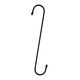 ユメミグサ S字フック　　φ5x300ｍｍ　ブラック　PE被膜鉄線 OSー25BK　1個