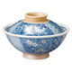 アースモス 祥瑞花のり茶蓋付丼 tri-254137608 1セット(1個入)（直送品）