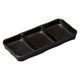アースモス 瀬戸黒三品皿(大) tri-310967631 1セット(5個入)（直送品）