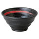 アースモス 赤刷毛目黒13cm深丼 tri-315463518 1セット(10個入)（直送品）