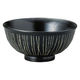 アースモス 彫十草黒丸碗 tri-316365038 1セット(10個入)（直送品）
