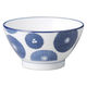 アースモス 古青藍藍花 飯碗 tri-316464818 1セット(5個入)（直送品）