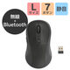ワイヤレスマウス 静音 Bluetooth 無線(USB) 両対応 7ボタン 黒 M-MY40MBSBK-G エレコム 1個