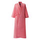 住商モンブラン 患者衣 浴衣式 （男女兼用 8分袖） ピンク L 59-445（わけあり品）