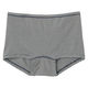 無印良品 レディース 婦人 なめらかボクサーショーツ 婦人Ｌ ダークグレーボーダー 良品計画