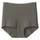 無印良品 レディース 婦人 肌あたりがやさしいリブショーツ 婦人Ｌ ダークグリーン 良品計画