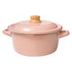 両手鍋 20cm ホーロー アッシュピンク CTP-20W.AP 1個 IH・ガス火対応 富士ホーロー