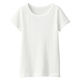無印良品 キッズ フライス編みクルーネック半袖Ｔシャツ(インナー) １２０ オフ白 良品計画