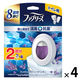 ファブリーズ トイレ用消臭剤+抗菌 トイレ用 置き型 フレッシュ・クリーン・ラベンダー 1セット（1パック（本体+詰替1個）×4） P＆G