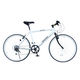 送料無料 GRAPHIS (グラフィス) 26インチ クロスバイク シマノ6段変速 GR-001v2-W（直送品）