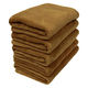シナップスジャパン ふんわり バスタオル ブラウン　120×60CM　5枚入　圧縮梱包 1パック（5枚入）
