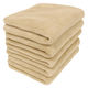 シナップスジャパン ふんわり フェイスタオル ベージュ　78×34CM　5枚入　圧縮梱包 1パック（5枚入）