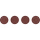 光 エッジ付吸盤防振ゴム茶 77mm 4枚入 KQEG-77 1セット(4個入)（直送品）