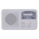 京ハヤ 4WAYタイプ 手回し充電ラジオ ワイドFM対応 /AM/FM ホワイト JKRAB1-WH 1台