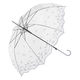 中谷 ワンタッチビニール傘 レースフラワービニール ジャンプ式 60cm グレー 115-037GY 1セット(1本×3)（直送品）