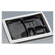福助工業 弁当容器 箱膳23-18-1H 白内黒 00615662 1ケース(800個(50個×16))（直送品）