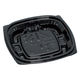 福助工業 惣菜容器 プリモ11-11DH 黒 00640903 1ケース(1600個(50個×32))（直送品）